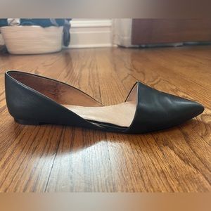 Madewell point toe leather flats